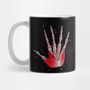 Skeleton hand Mug